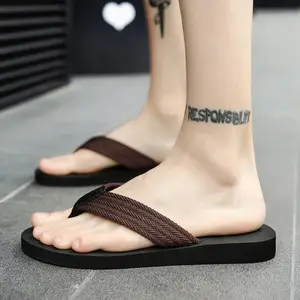Men's Summer Beach Slippers Personalized Outside Wear Flip Flops Soft Bottom Clip Foot Flip Flops