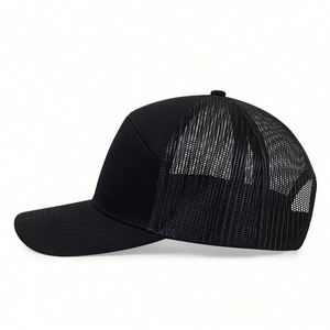 Blank Snapback Sports Gorras Trucker Baseball <b>Cap</b> 7 Panel Golf Custom Logo <b>Flat</b> Brim Mesh Trucker Hat for <b>Man</b> - Product Image 2