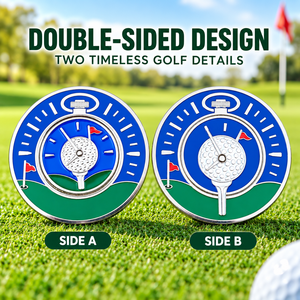 Marqueur de position de balle de golf magnétique OEM ODM avec illustration double face pour souvenirs d'événements de golf - Product Image 2