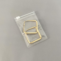Sac Ziplock Personnalisé avec Logo, PVC Transparent, pour Bijoux, Cosmétiques, Boucles d'Oreilles, Colliers, Emballage, MOQ 100 Pièces pour Vêtements, Lunettes, Bagues, Rangement