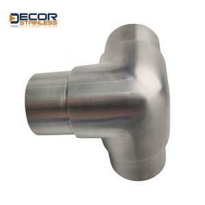 <span class=keywords><strong>Coude</strong></span> en T à 3 voies en acier inoxydable, soudé, poli, 90 degrés, pour tubes de 33,7/42,4/48,3 mm, systèmes de balustrades - Product Image 4
