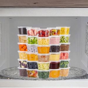 Boîte de conservation alimentaire de 16 oz, contenants de stockage en plastique hermétiques avec couvercles, contenants à emporter compatibles micro-ondes et congélateur - Product Image 3