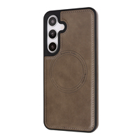 Étui de téléphone portable magnétique antichoc en TPU + cuir PU avec chargement sans fil pour A17/A15/A16/A36/A55/S24/S25