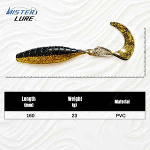 เหยื่อปลอม <span class=keywords><strong>MISTER</strong></span> LURE ขนาด 16 ซม. น้ำหนัก 23 กรัม สำหรับตกปลาแซนเดอร์ ปลาเทราต์ เหยื่อผิวน้ำชนิดนิ่ม ทำจาก PVC หางงอ - Product Image 3