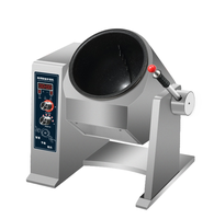 Robot Wok à double tête Armoire à remuer à gaz intelligente Machine à cuire à rouleaux antiadhésifs automatique Equipement alimentaire intelligent commercial