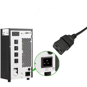 Cable de alimentación estándar estadounidense C19 NEMA 5-20P, calibre 12, 20A, cable de extensión de alta resistencia para rack de servidor, cable certificado PDU de 6 pies - Product Image 6