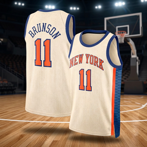 Maillot Swingman pour enfants et jeunes hommes des New York Knicks, édition City, couleur crème ivoire - Product Image 5