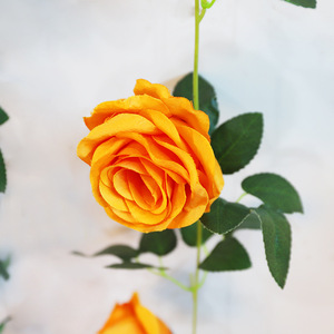 Guirlandes de roses artificielles 100cm 200cm, fleurs en soie pour mariage, décoration murale florale, accessoire réutilisable - Product Image 2