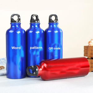 Commercio all'ingrosso a buon mercato 400/500/600/750/bottiglia di alluminio sottovuoto esterno viaggio sport potabile bottiglie di acqua <span class=keywords><strong>Logo</strong></span> personalizzato - Product Image 2
