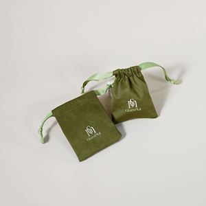 Customized Recyclable Velvet Jewelry Storage <b>Drawstring</b> Bag Souvenir Jewelry <b>Pouch</b> with Customized Color & Size - Product Image 4