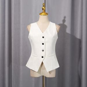 OUDINA New Zweiteiliges Set Damen bekleidung Ärmellose Crop Tops Hose mit hoher Taille Einfarbiges 2-teiliges Set Damen - Product Image 4