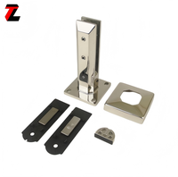 Rampe d'escalier carrée en acier inoxydable poli miroir Tezen avec support de verre, assemblage complet, résistante à la rouille, quincaillerie extérieure DIY