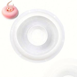 Molde de silicona grande de 10 pulgadas para hornear donuts, base para pastel, molde creativo DIY para mousse, resina OEM/ODM - Product Image 1