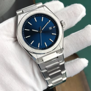 Reloj de Lujo con Esfera Verde para Hombre, Acero Inoxidable Pulido, Cristal de Zafiro, Esfera de Marca Privada, Relojes de Cuarzo Japoneses Premium para Hombre - Product Image 3
