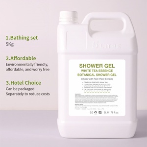 Parfum de thé blanc haute capacité 5L hôtel supplément de bain liquide hydratant shampooing et <span class=keywords><strong>Gel</strong></span> <span class=keywords><strong>douche</strong></span> pour la peau - Product Image 3