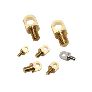 TENGDAFEI Brass Eye <b>Bolts</b> M3 M4 M5 M6 M8 Polished Flat Round Head Hardware For <b>Hooks</b> And Fixing - Product Image 1