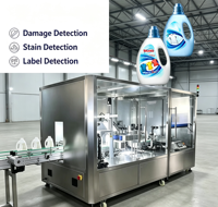Équipement d'inspection d'apparence des bouteilles en plastique à grande vitesse pour la fabrication de boissons et de cosmétiques avec numérisation multi-caméras à vue complète