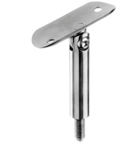 Connecteur de poteau de main courante d'escalier de haute qualité, support de raccordement pour tube en verre et acier inoxydable, quincaillerie
