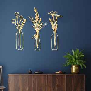 Autocollant Mural 3D Créatif en Acrylique Effet Miroir pour Décoration de Vase, Peinture Murale pour Salon avec Adhésif - Product Image 6