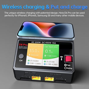 D6 Pro Dual Channel Smart <b>LiPo</b> <b>Battery</b> <b>Charger</b> AC200W DC650W 15A LiHv/Nicd/NiMH for FPV Drones - Product Image 4