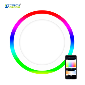 24W + 3W 14 inch LED tuôn ra gắn bảng điều chỉnh đèn thông minh rgbcw ánh sáng trần với chế độ ánh sáng ban đêm - Product Image 2