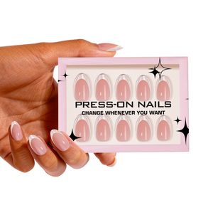 Esmalte <span class=keywords><strong>de</strong></span> <span class=keywords><strong>Uñas</strong></span> en Polvo Brillante Estilo Francés, Elegante <span class=keywords><strong>y</strong></span> Brillante, <span class=keywords><strong>Uñas</strong></span> Postizas Cortas <span class=keywords><strong>de</strong></span> Almendra, Bonitas <span class=keywords><strong>Uñas</strong></span> Acrílicas, 30 Piezas <span class=keywords><strong>de</strong></span> <span class=keywords><strong>Uñas</strong></span> Postizas a Presión - Product Image 4