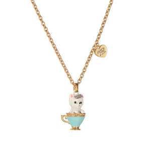 Collana con Ciondolo a Forma di Cane in Smalto 3D, Gioiello Dipinto a Mano con Fiocco, <span class=keywords><strong>Alfabeto</strong></span> e Cuore per Donne - Product Image 5