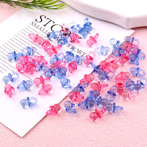 Lot de 100 attaches-sucettes en plastique de 0,86 pouce pour baby shower et révélation de sexe, cadeaux pour enfants, décoration de table - Product Image 6