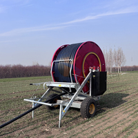 Dispositif d'irrigation agricole automatique autoportant avec enrouleur de tuyau de 200m à 300m et système d'arrosage intégré