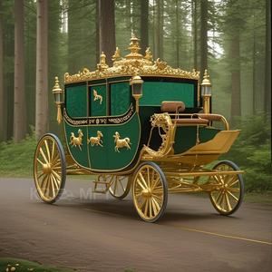 Carro Eléctrico de 4 Ruedas de Alta Calidad 2025, Carruaje Real de Lujo para Bodas, Carro de Caballos Europeo - Product Image 2