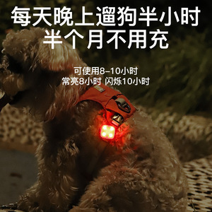 Led <b>Dog</b> <b>Light</b> Up Pendant Red Plastic <b>Night</b> <b>Walking</b> Anti Lost <b>Light</b> <b>For</b> Pets - Product Image 4