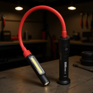 Lámpara de Trabajo LED con Cuello Flexible de 889 cm, Lámpara COB Brillante para Tareas de Reparación en Talleres y Garajes - Product Image 3