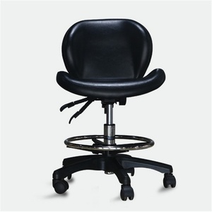 Kisen Modern Spa Pedicure Saddle Master Technician Chair Stool with <b>Footrest</b> for Nail and Hair Shop - Product Image 6