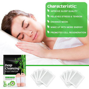 ALIVER 30枚入り 漢方 天然 オーガニック よもぎ 生姜 デトックス フットパッチ 睡眠サポート - Product Image 3