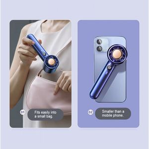OEM Desktop Fan Handheld <b>Mini</b> Powerful Small Personal Portable Fan Speed Adjustable <b>USB</b> Electric Eyelash Cooling Fan - Product Image 4