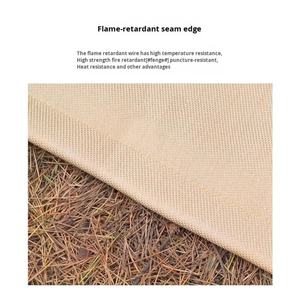 Couverture ignifuge extérieure en fibre de verre 80x80cm, tapis isolant thermique et retardateur de flamme pour pique-nique, barbecue, camping et utilisation au feu - Product Image 5