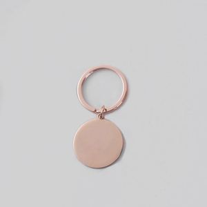 Llavero Redondo de Metal Dorado, Placa de Identificación para Perro, Grabado con Código QR, Llavero Promocional de Acero Inoxidable - Product Image 5