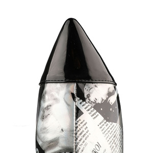 Stivaletti da <span class=keywords><strong>Donna</strong></span> con Tacco Alto e Punta a Spillo, in Vernice Nera PU, Chiusura con Zip, Supporto per l'Arco Plantare, Antiscivolo, Stivaletti Invernali alla Moda - Product Image 6