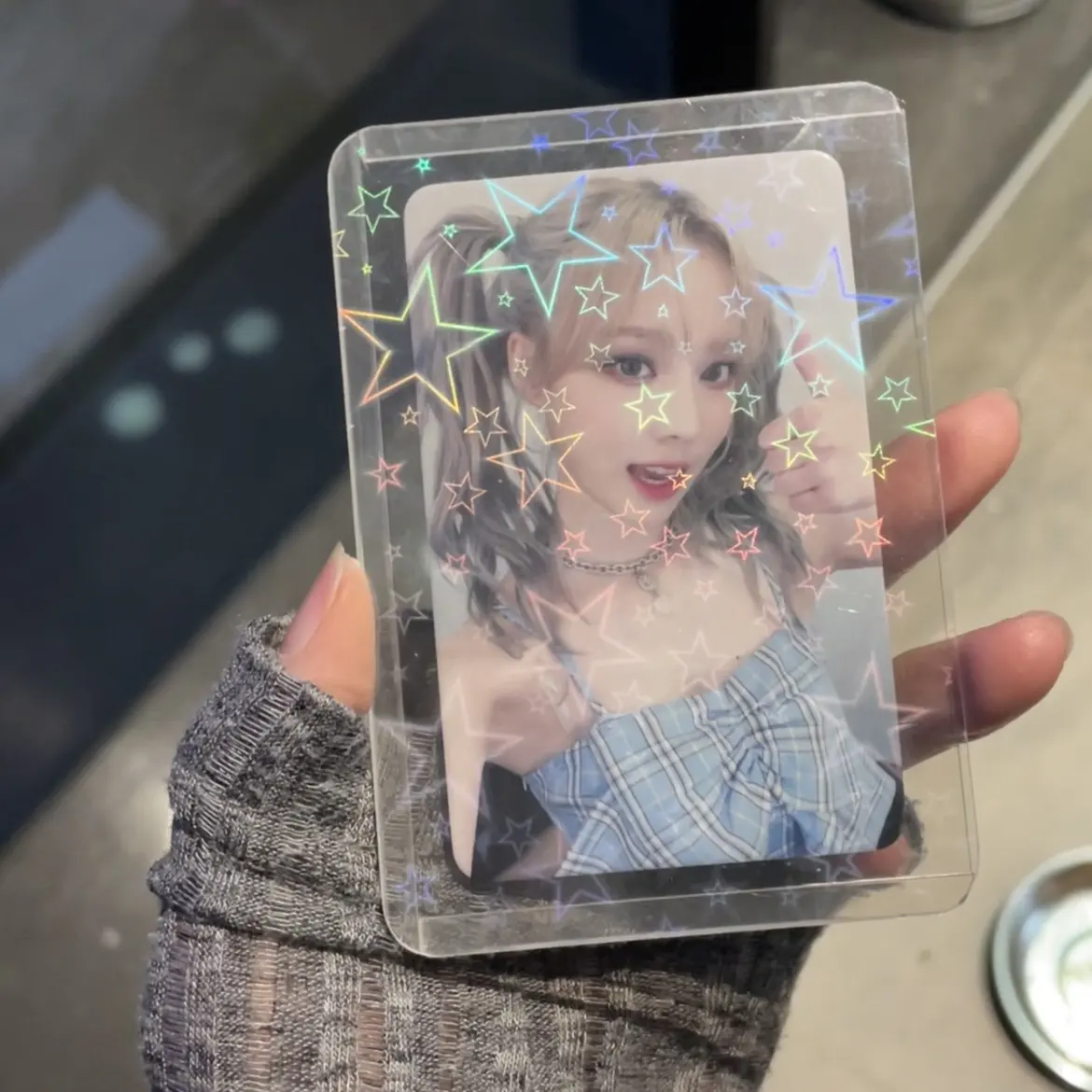 Tùy chỉnh trong suốt HOLO photocard koop ảnh chủ thẻ Acrylic PC chủ K-POP bảo vệ Bìa trường hợp