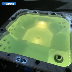 Jacuzzi de Lujo Independiente Rectangular de Acrílico Moderno para Exteriores con 29 Jets, Hidromasaje, Drenaje y Capacidad de 169 Galones - Product Image 3