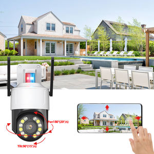 Caméra vidéo WiFi <span class=keywords><strong>HD</strong></span> 2MP couleur avec audio bidirectionnel, projecteur extérieur, détection de mouvement pour la sécurité domestique - Product Image 3