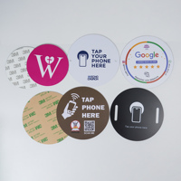 Etiqueta Adhesiva NFC de PVC para Iglesia con Código QR y Logotipo Personalizado, 75/100 mm, con Chip NFC Programable, Etiquetas NFC para Asientos de Iglesia para Donaciones