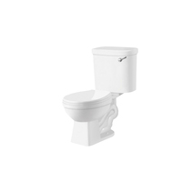 Foor montato S Trap wc in due pezzi in ceramica smaltata bianca