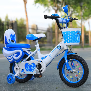 Nouveau vélo pour enfant de 12 <span class=keywords><strong>pouces</strong></span> à une vitesse avec roues d'apprentissage, frein en V, fourche en acier, panier en plastique, pour filles de 3 à 6 ans - Product Image 1