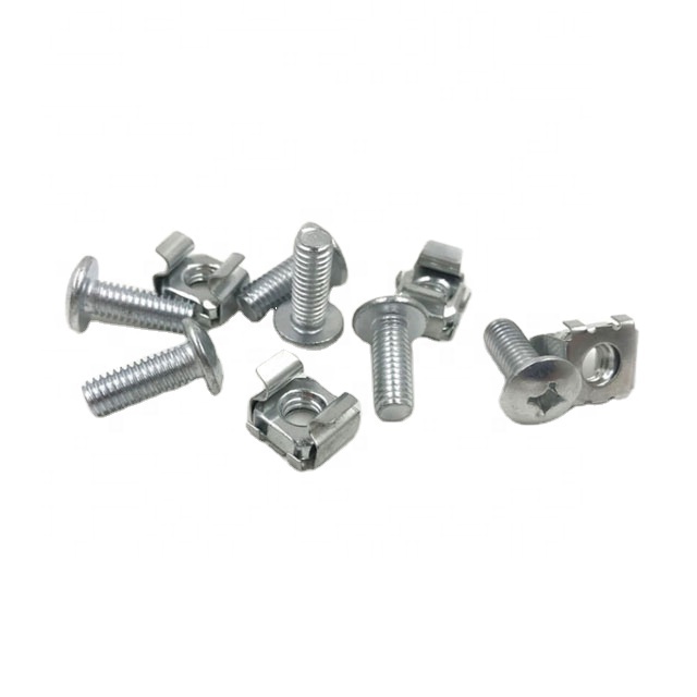 M5 M6 Special Screw for Network Server Cabinet Server Screw Snap Nut Cage Nut Hexagon GB M5 Black Stainless Steel Screw