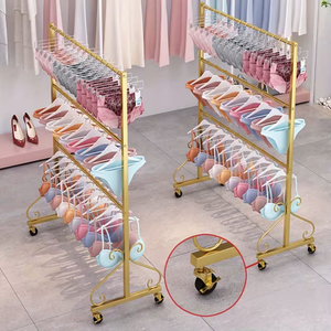 Expositor Móvil de 3 Niveles para Ropa Interior, Sujetadores y Trajes de Baño, Resistente, con Ruedas, Personalizable - Product Image 3