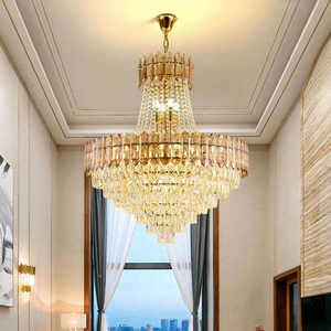 Candelabro de cristal de lujo posmoderno, nuevo diseño, luz colgante grande para sala de estar, hoteles y villas - Product Image 2