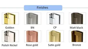 Zinc Alloy Bathroom Corner Joint Stainless Steel Glass 135 Degree Fixed Clip Hinge Door Clip Connector Glass Door Hinge Clamp