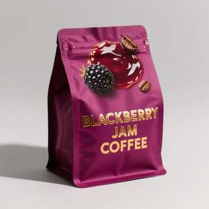 ถุงซิปล็อคพลาสติก PE 200กรัม250กรัม340กรัม500กรัม1กก. 12ออนซ์5ปอนด์2กก. ถุงกาแฟพร้อมวาล์วและซิป - Product Image 5