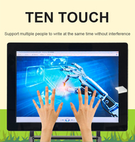 Moniteur industriel personnalisé 15 HDMI Écran tactile capacitif LCD Affichage USB Moniteur à écran tactile interactif